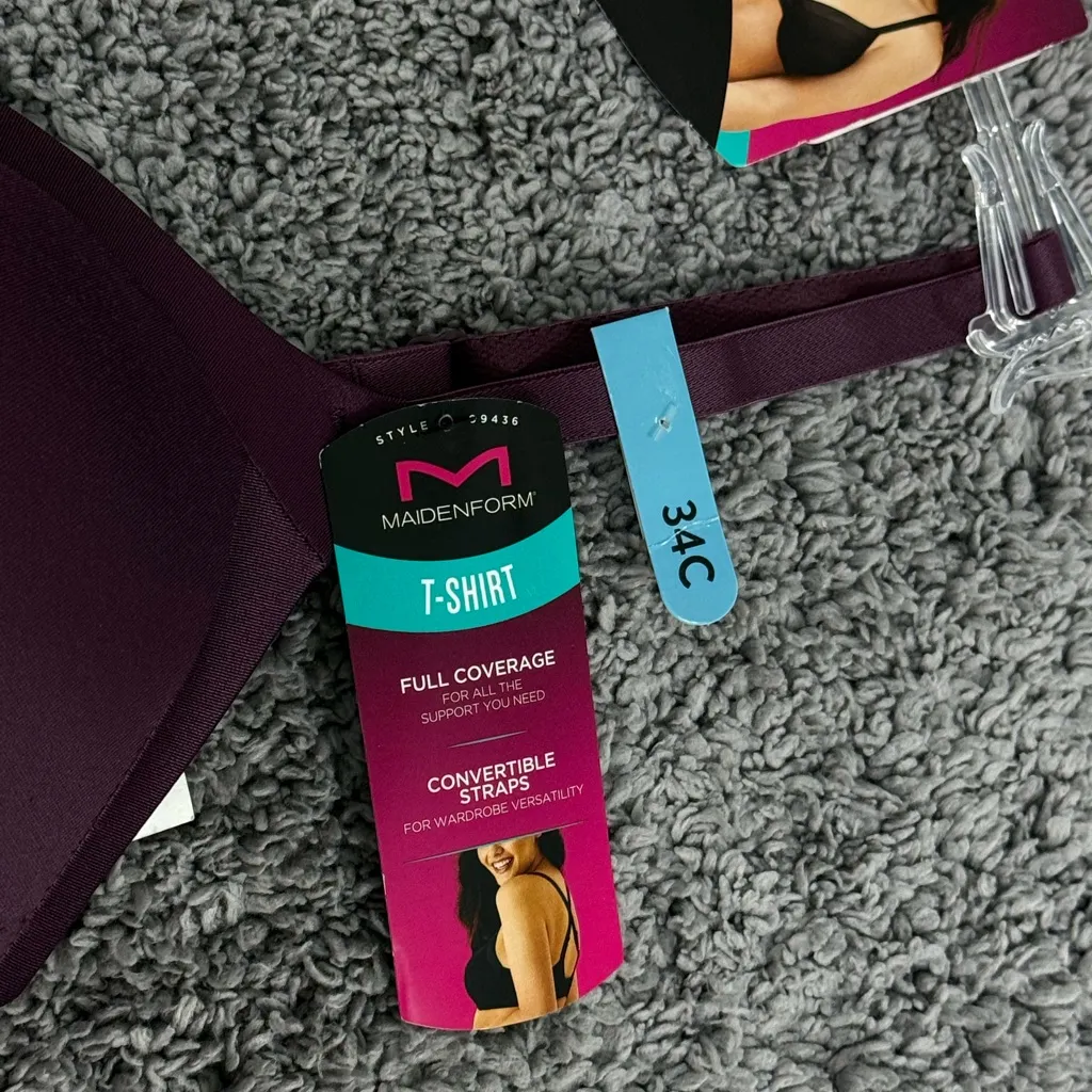 Nwt Maidenform Deep Purple Full Coverage Bra - Image 2