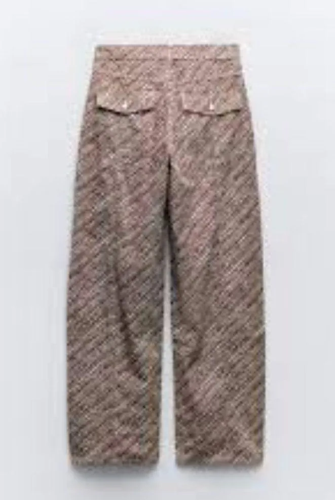 NWOT ZARA LIMITED EDITION ANIMAL PRINTED BLOGGERS FAVE PANTS Wide Leg Baggy - Image 7