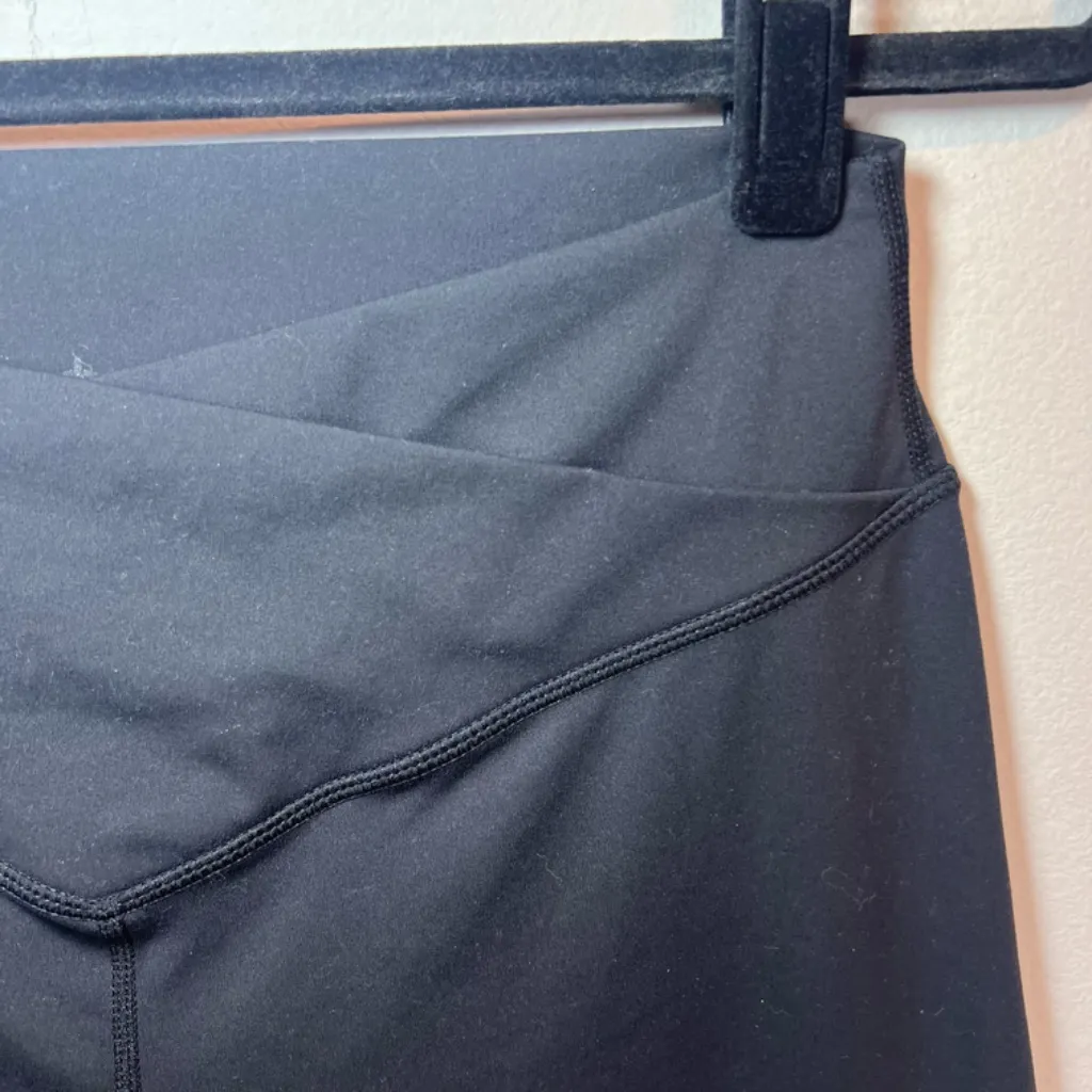 Sunzel Cross Front High Rise Leggings Black Stretch Skinny Yoga Gym Womens Sz XL - Image 4