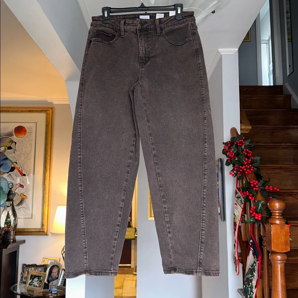 Time and Tru Chocolate Brown Barrel Jeans Sz 10 - Image 7