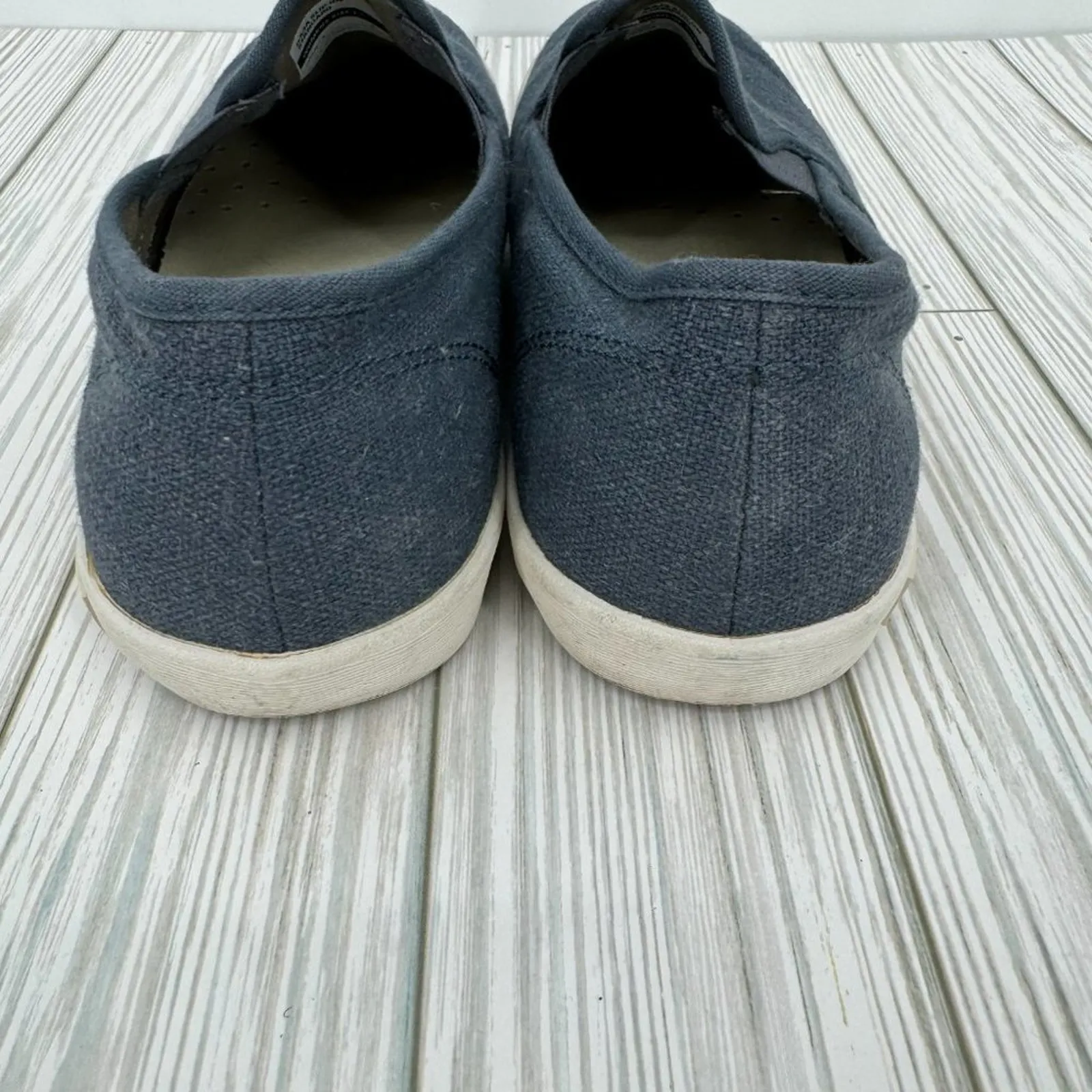 SeaVees Baja women's 7.5 standard blue linen slip on sneakers shoes 7.5 - Image 5