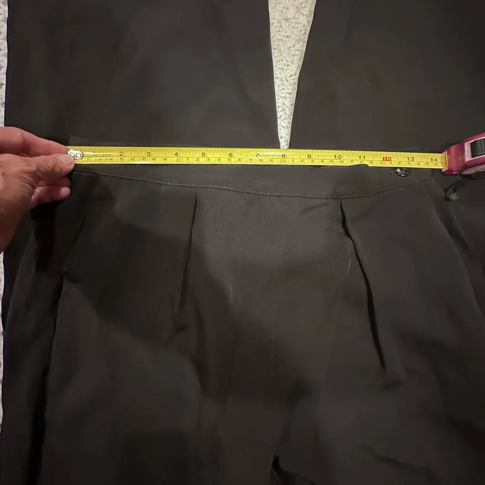 GIORGIO ARMANI LE COLLEZIONI SIZE 10 USA 44 Italy Black Trousers open down - Image 10