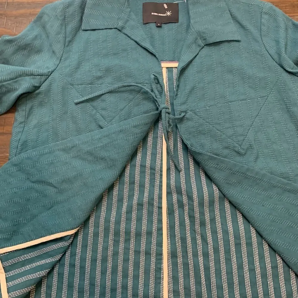 Isabel‎ Marant Darker Teal Jacket size Small ( designer 1) - Image 6