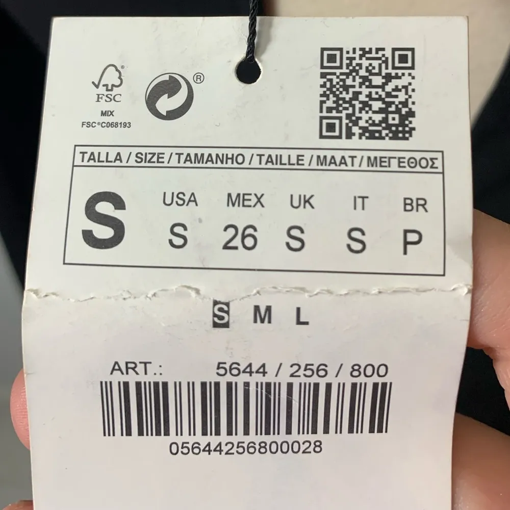 ZARA NWT black with white long sleeve dress - Image 8