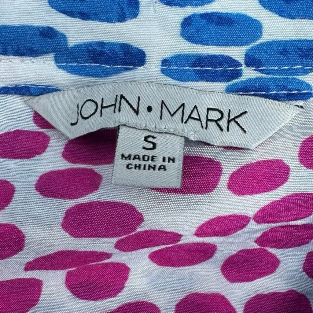 JOHN MARK NWT Color Block Key West Button - Image 5