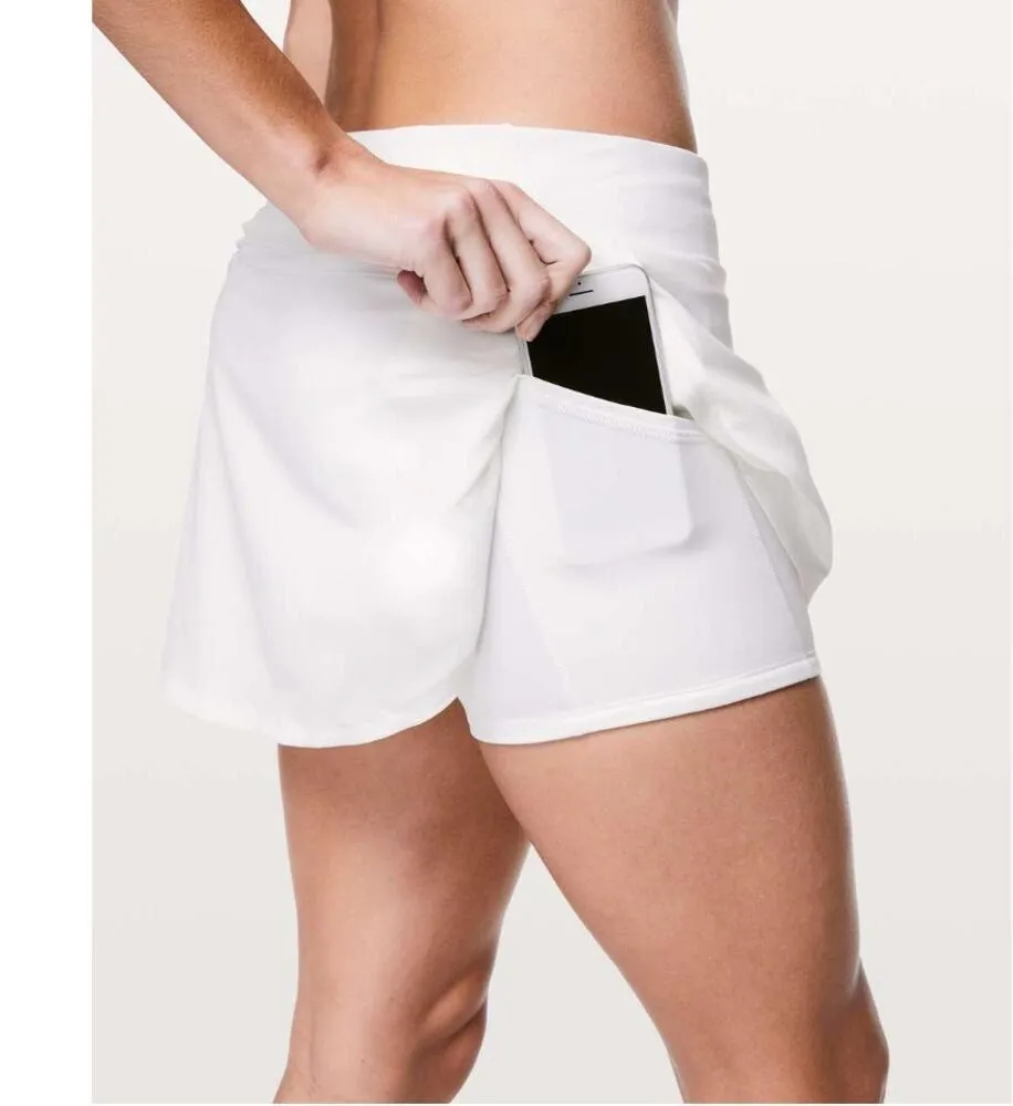 Lululemon White Play Off The Pleats Skirt 13" Size 8 - Image 11