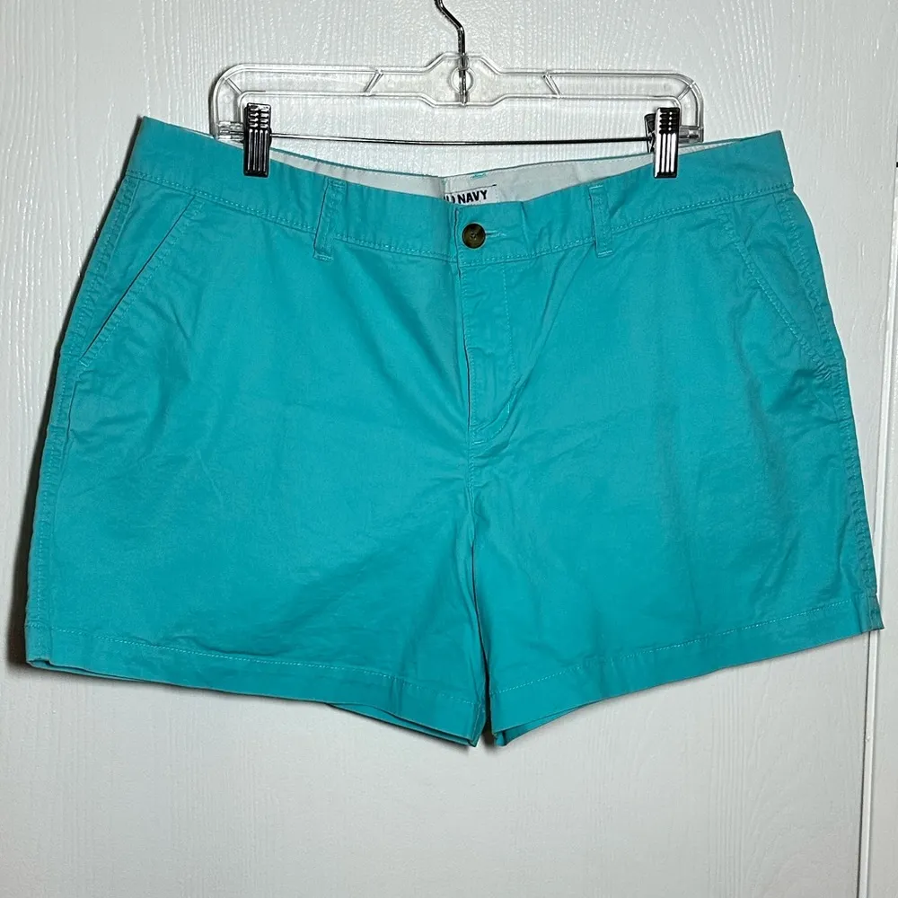 Old Navy Teal Chino Shorts - Image 2