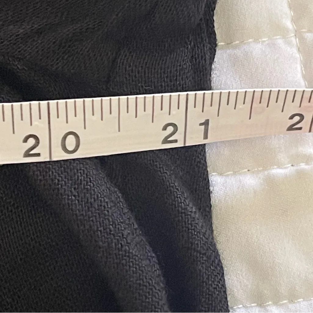 Free People Boho Black Flowy Cutout Lace Detail Beaded Button Front Top sz XS/S - Image 12