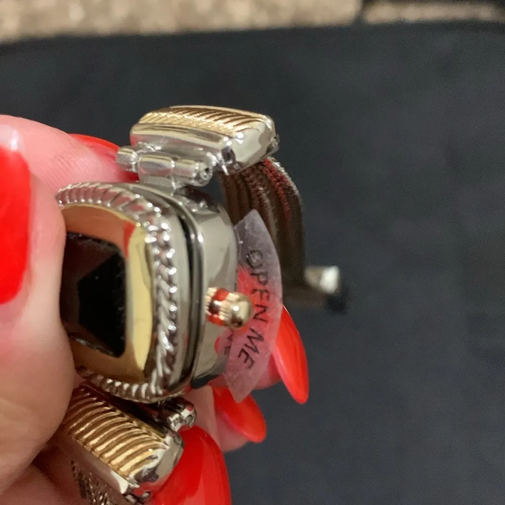 Charter Club women’s flip cover watch 25 mm NWOT removable piece to make small - Image 5