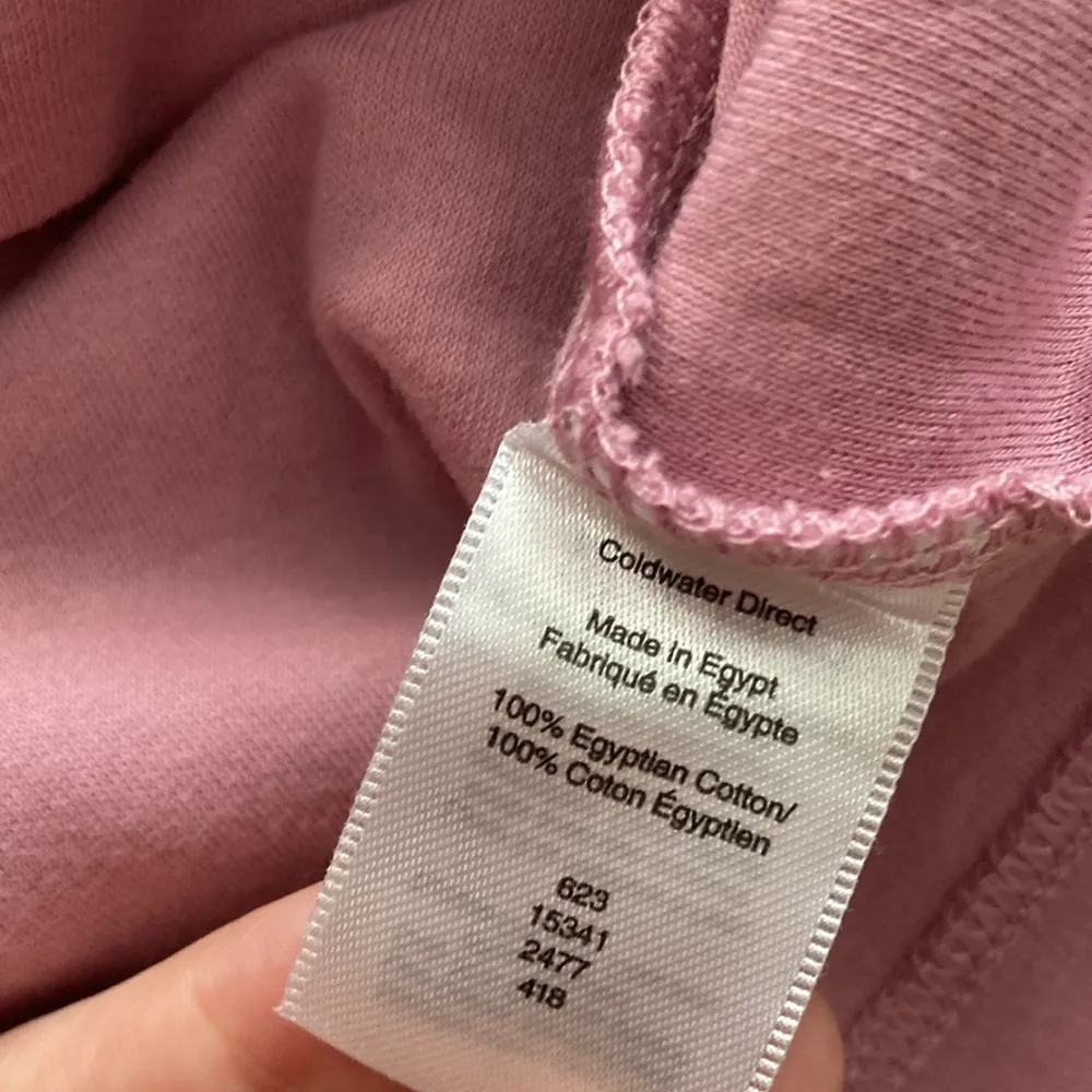 Coldwater Creek Egyptian Cotton Pink 3 Quarter Length Sleeve Shirt Size Small - Image 4