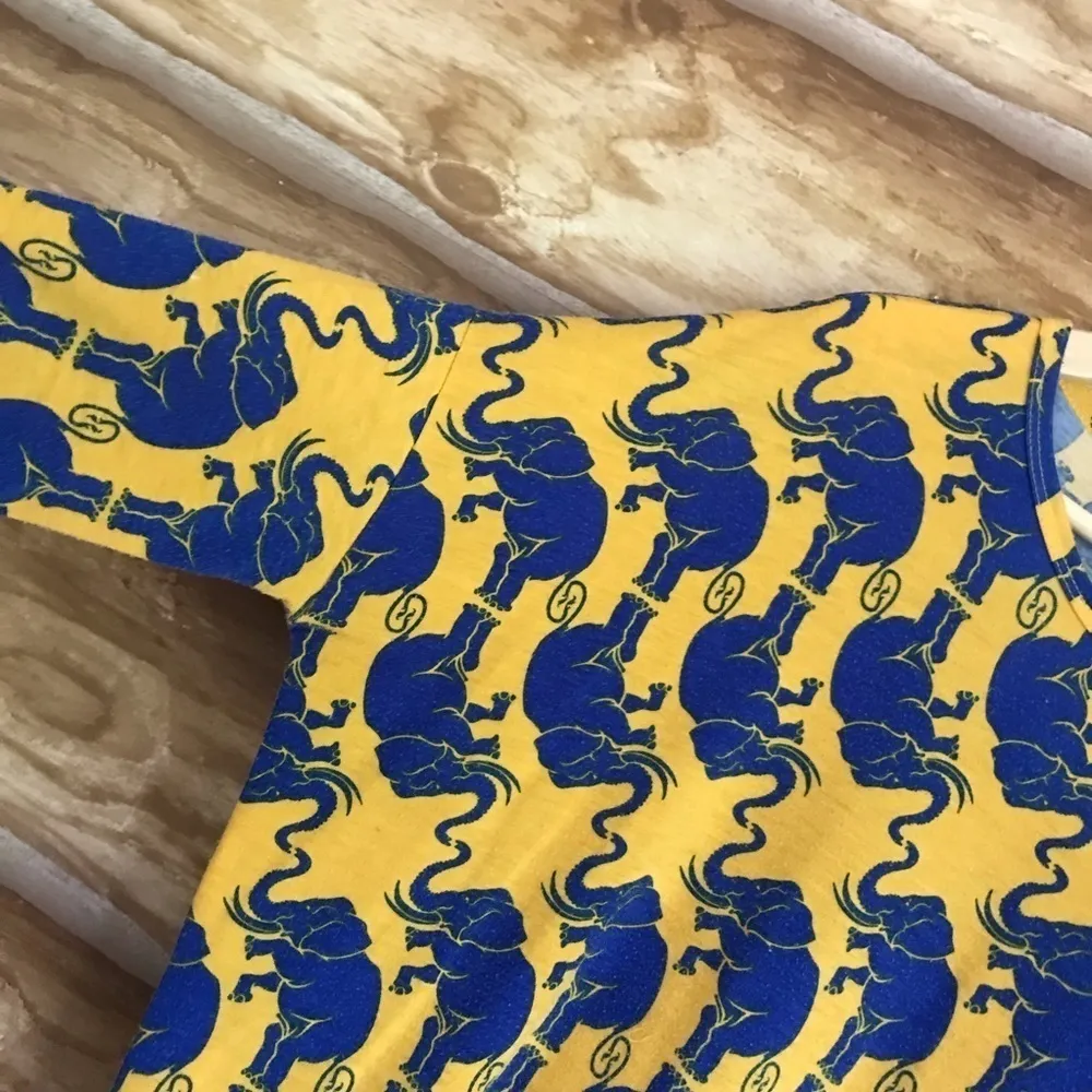 LuLaRoe Irma elephant print high-low tunic top size XS - Image 4