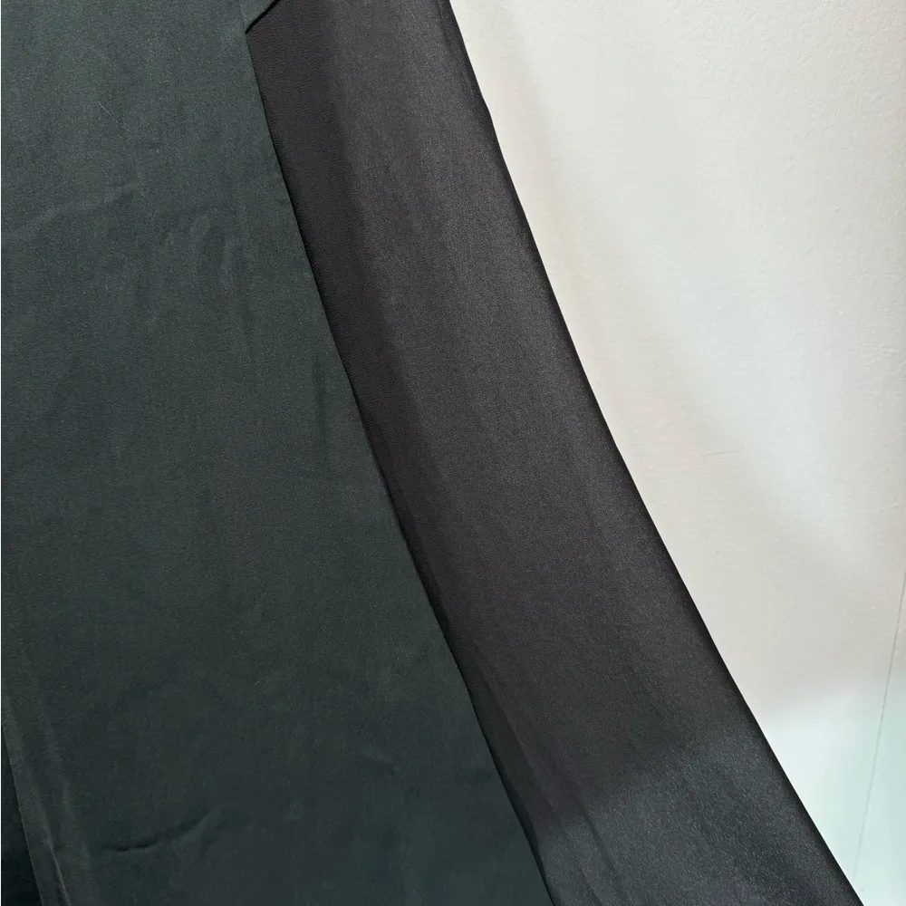 Donna Karan C Black Long Sheer Panel Maxi Skirt Size 0 NEW - Image 6