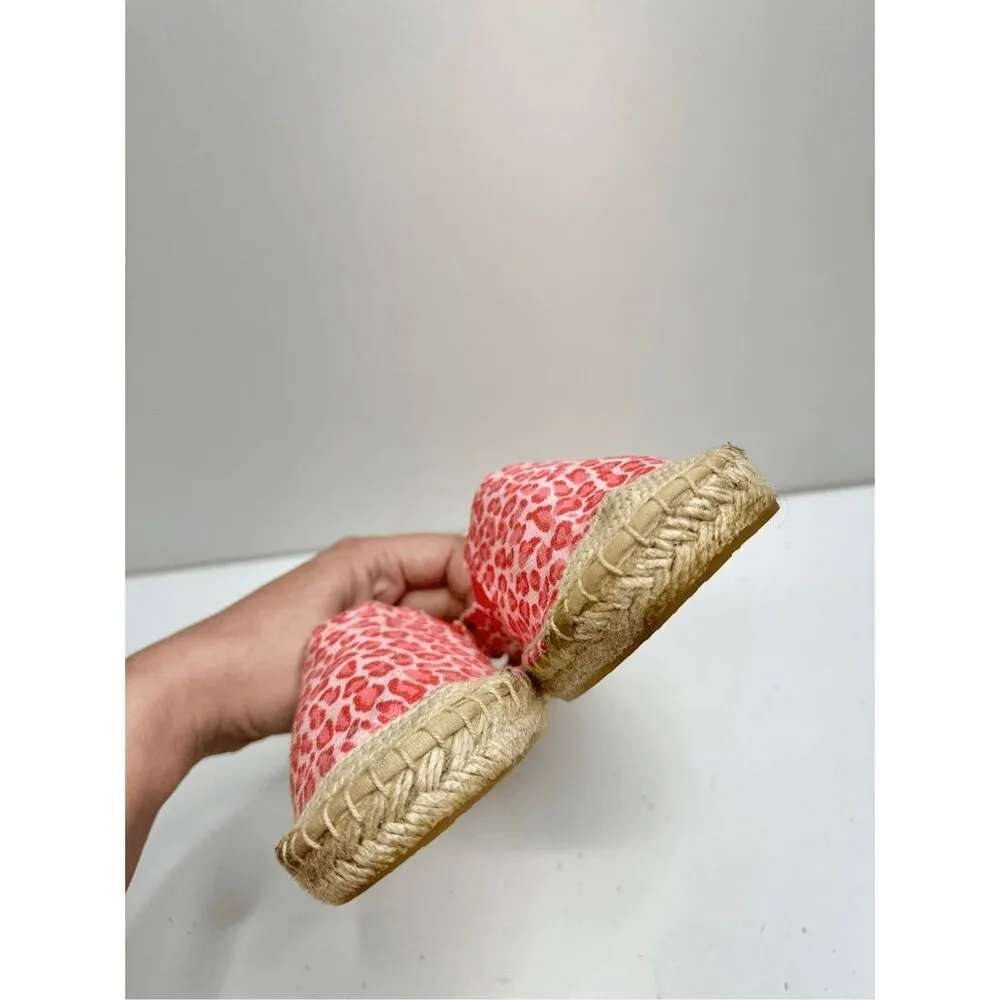Joules Espadrilles Womens Size 9US Pink Leopard Print Slip On Shelbury Shoes NEW - Image 6