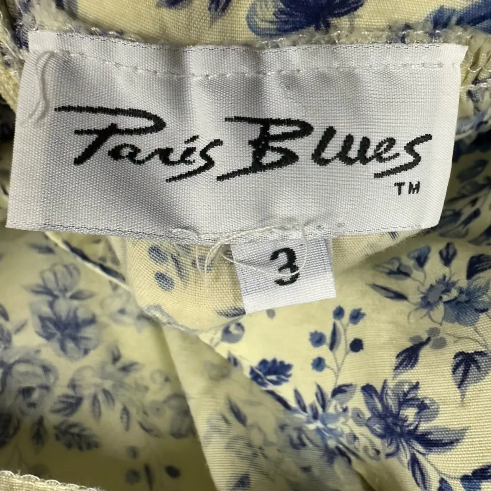 Paris Blues Vintage Y2K Yellow Floral Cut Out Tie Back Floral Dress Juniors 3 - Image 9