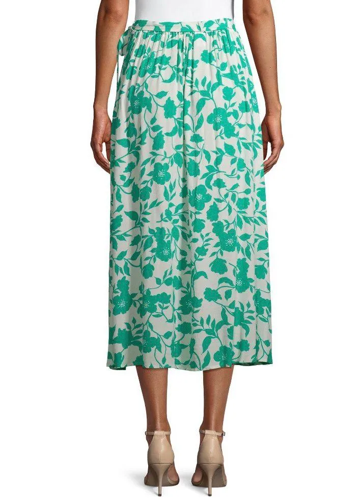 Side Tie Floral Skirt - Image 3