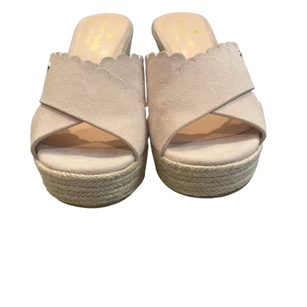 NWOT, Kate Spade Tegan Wedge Mule Slide Sandal Espadrilles, Sz 6.5 - Image 12