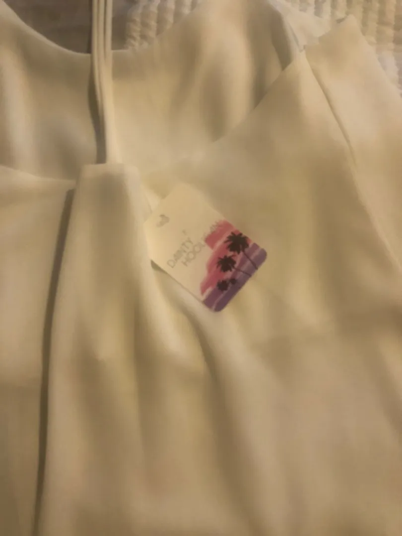 Dainty Hooligan White Flowy Tank - Image 3