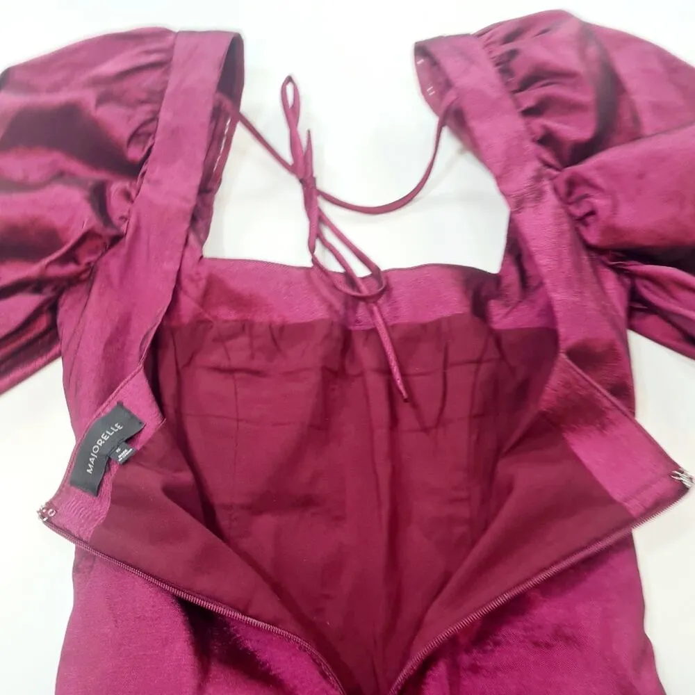 MAJORELLE Cruz Bodysuit in Maroon XS - Image 9