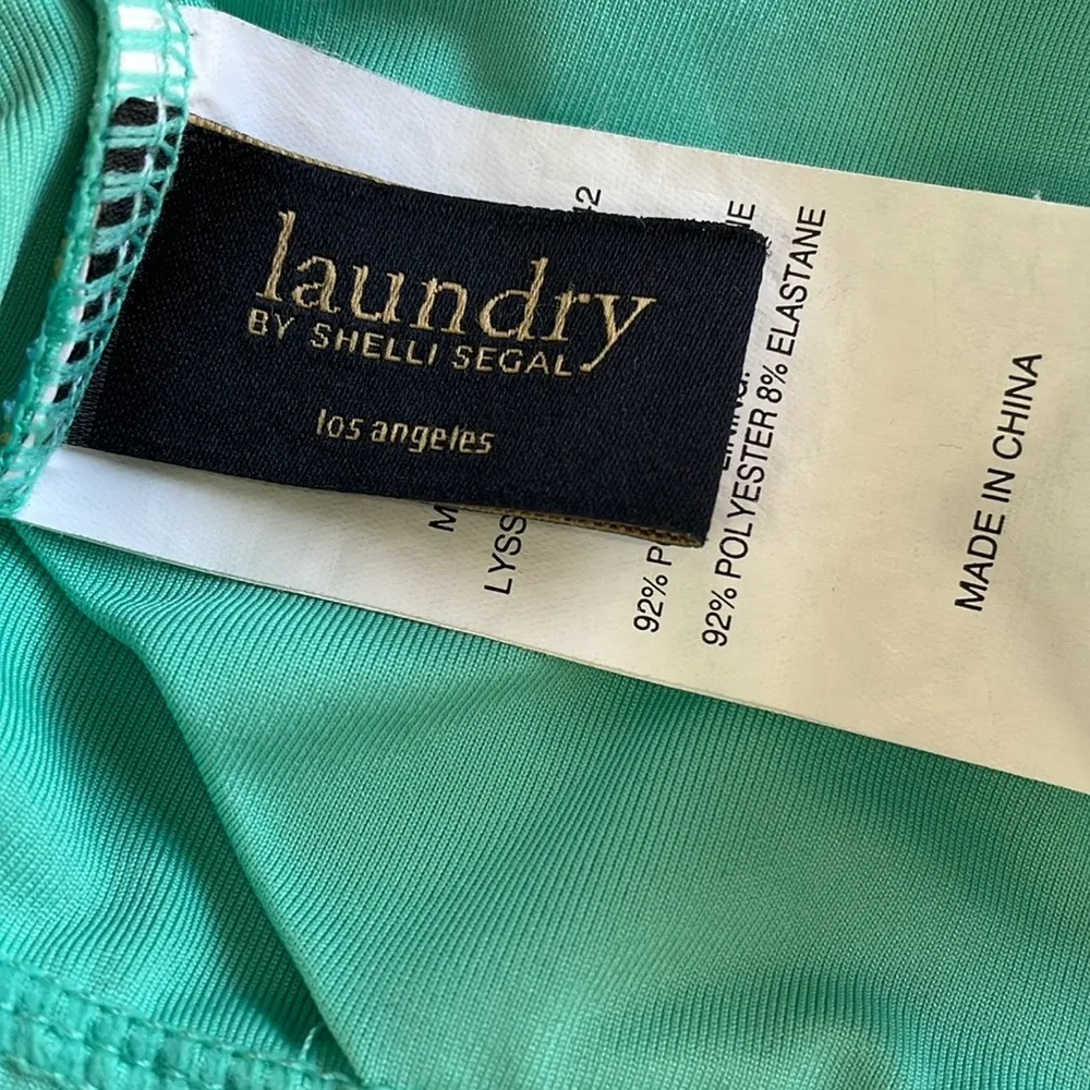 Laundry By Shelli Segal Teal Paisley Multi Way One Piece Swimsuit - Image 6