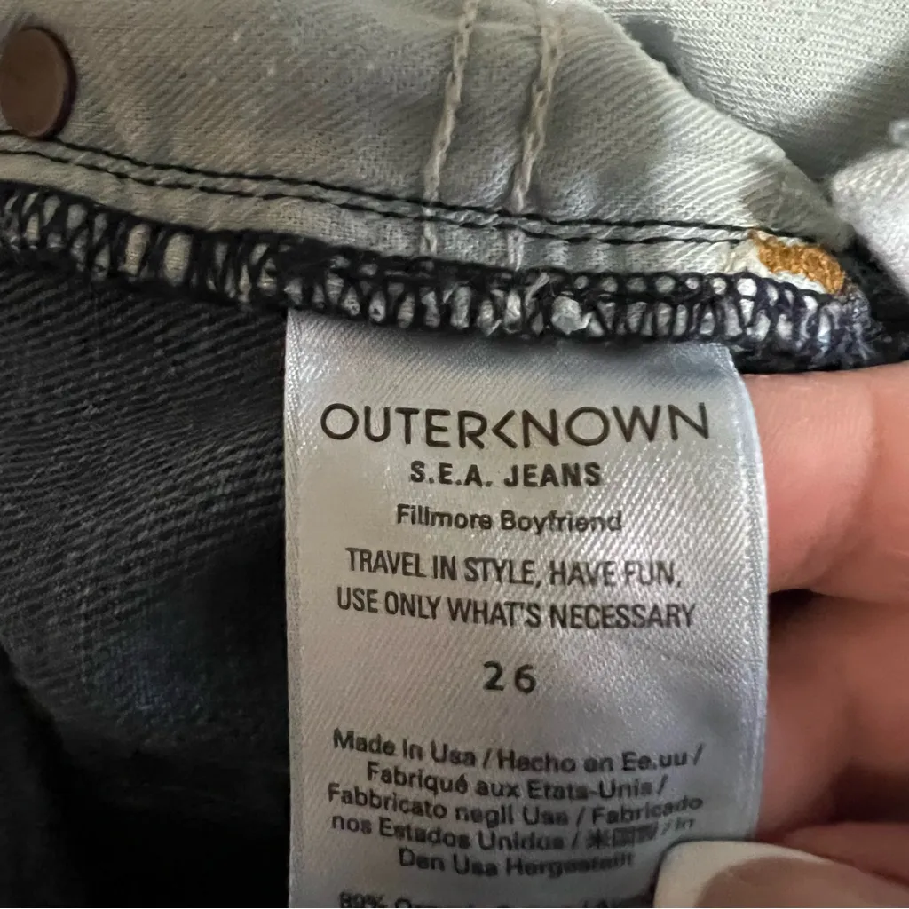 S.E.A Filmore Boyfriend Button Fly Straight Denim Jeans - Image 12