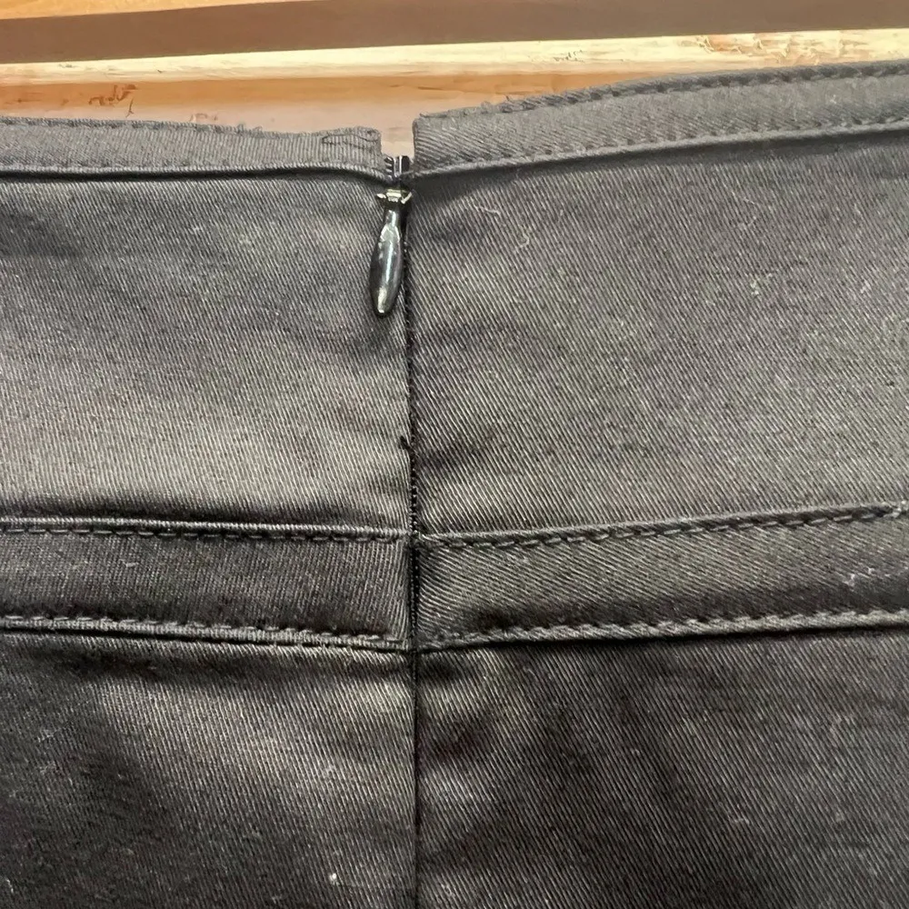 Ann Taylor Astor Black Cotton Pencil Skirt Minimalist Work Office Business Sz 2 - Image 6