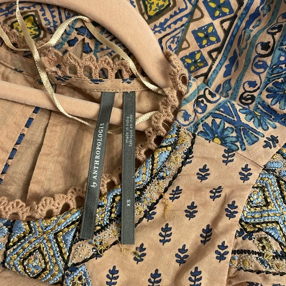 By Anthropologie Embroidered Tunic Mini Dress - Image 10