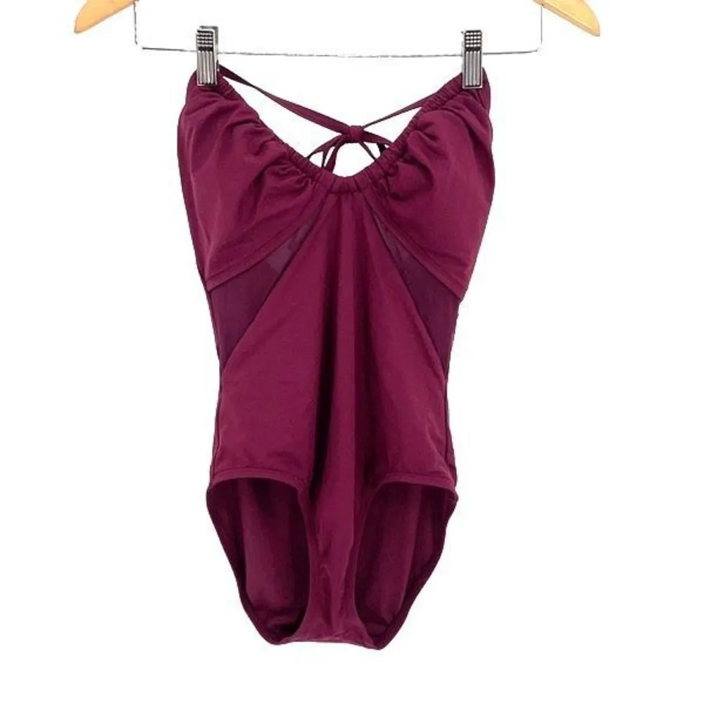 Bleu Rod Beattie Womens Don't Mesh With‎ Me Halter Swimsuit Pomegranate Size 4 - Image 3