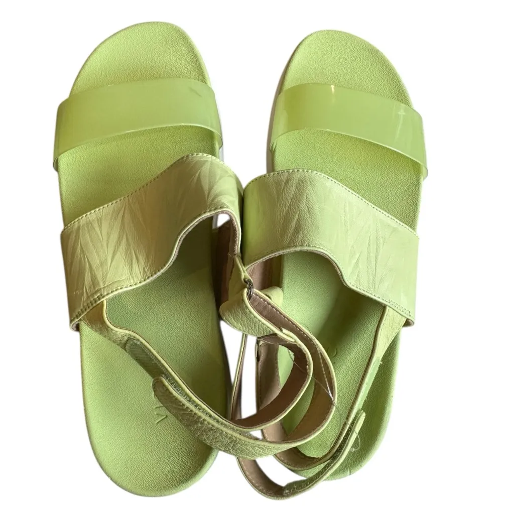 Vionic‎ Sunrise Karleen Backstrap Platform Sandal 11 Lime Green - Image 3