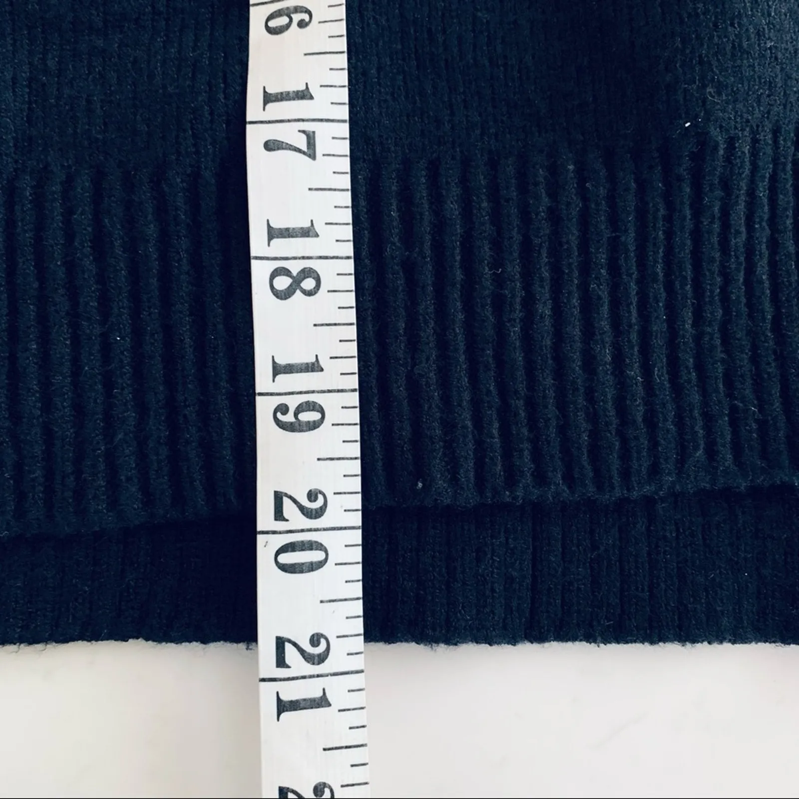 ZARA Black Ribbed Turtleneck Sweater with Tie Sleeves – Size Small - Image 7