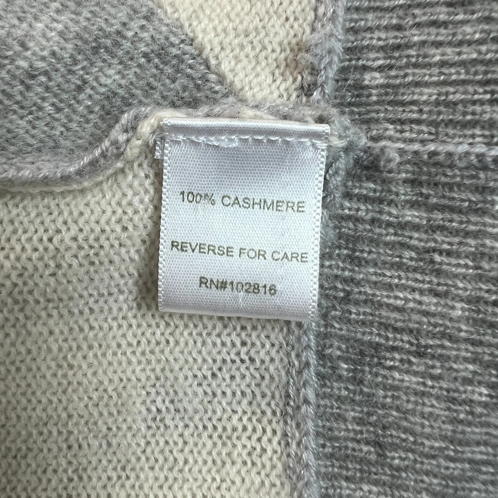 Garnet Hill Cardigan Sweater Womens S 100% Cashmere Open Front Asymmetrical Hem - Image 9