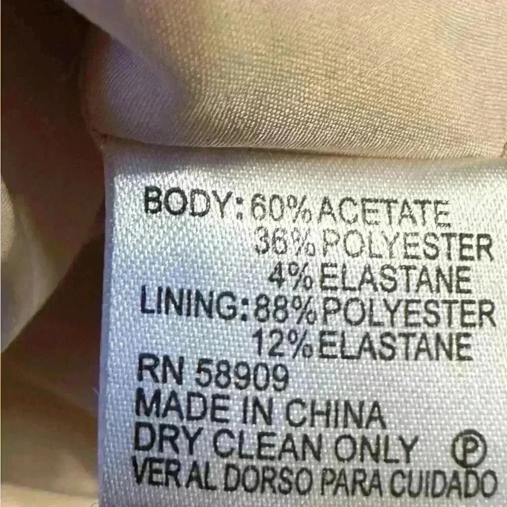 Cremieux Dress Classic Holiday Gold Formal Dress Champagne Flutter Sleeve Size 4 - Image 7