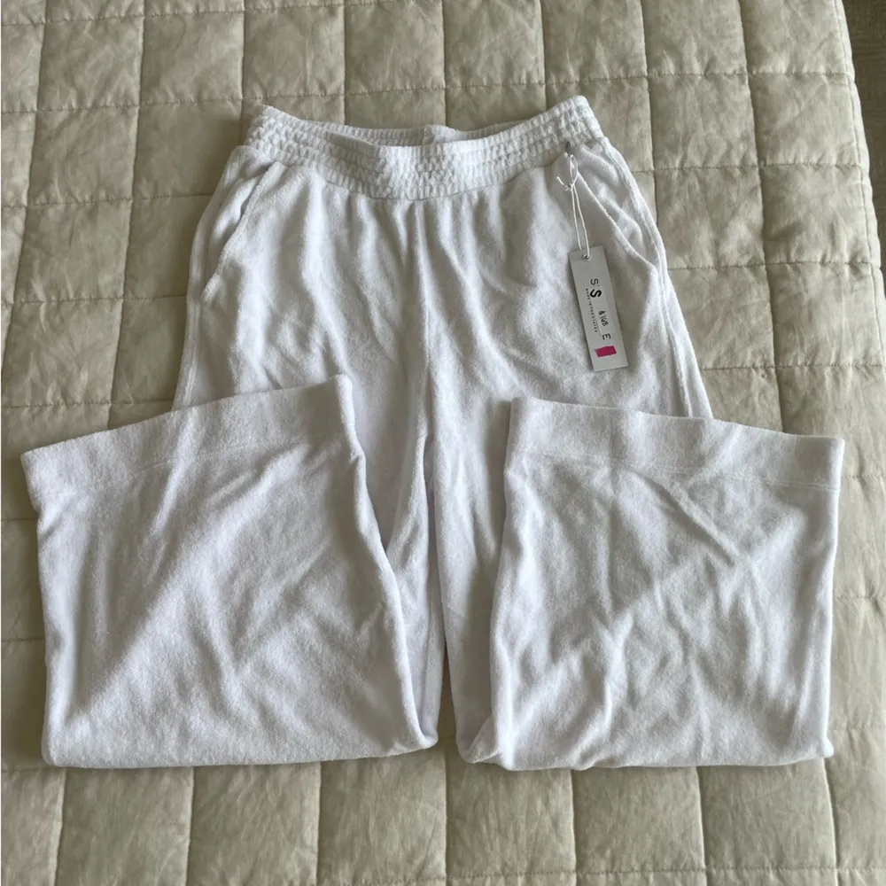 Stateside White Wide-Leg Terry Pants - Image 4