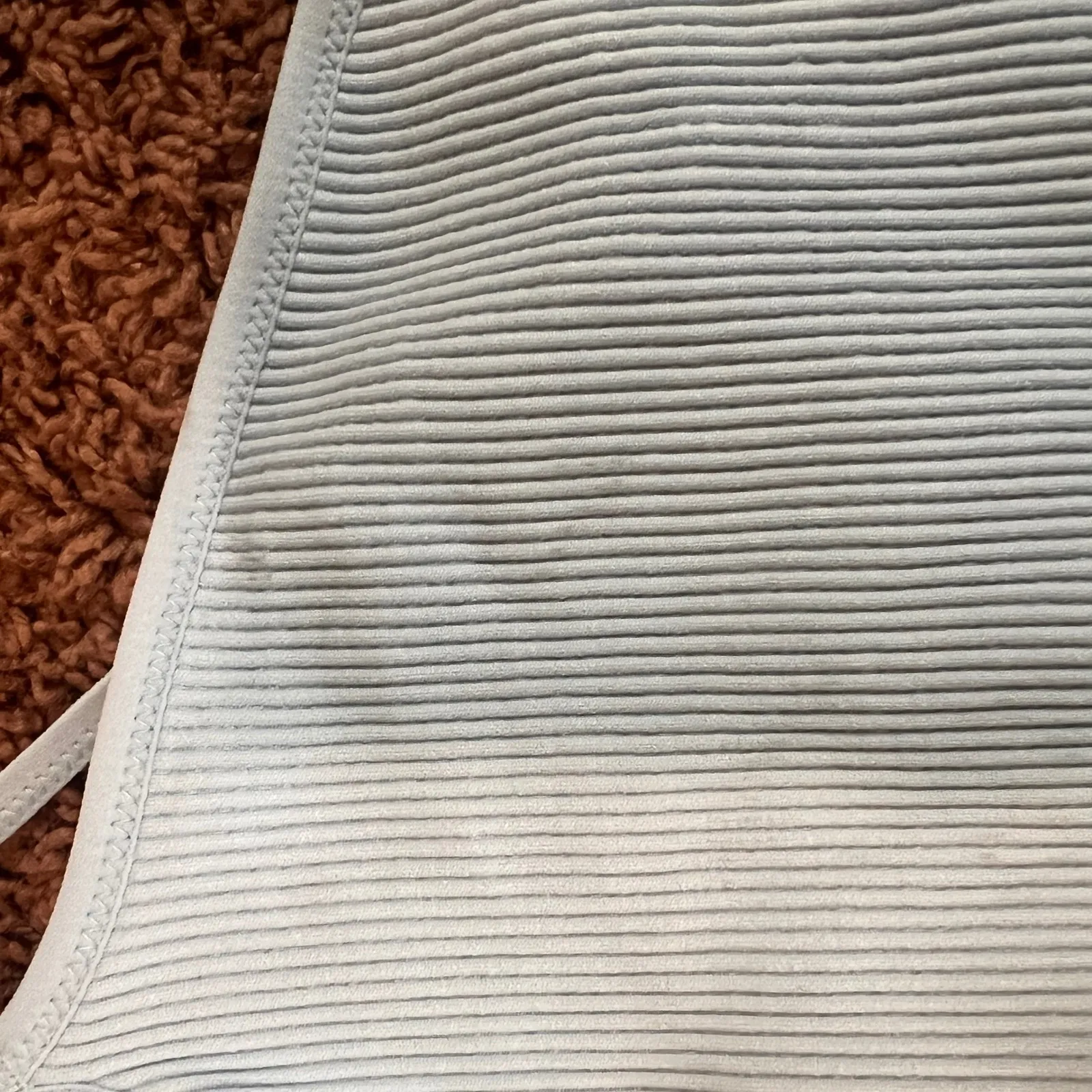 Aerie One Shoulder Ribbed Tank‎ Top Sleeveless Crop Top Casual Blue Medium NWT - Image 5