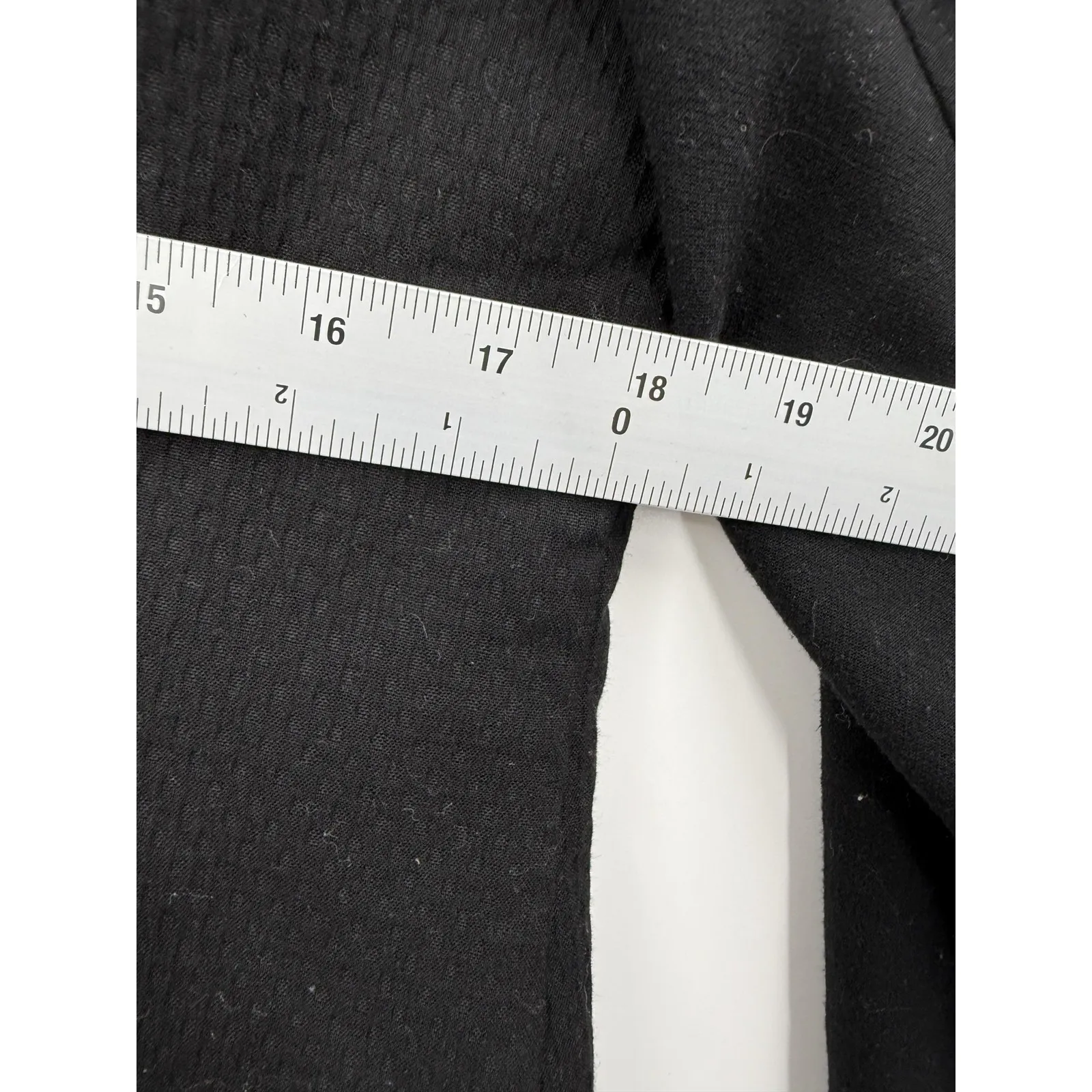 cabi Jacket Womens Medium Black Green Tweed Snap Front Collarless Two Tone - Image 10