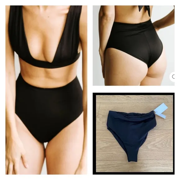 Londré High Waisted Bottom in Black - Image 2