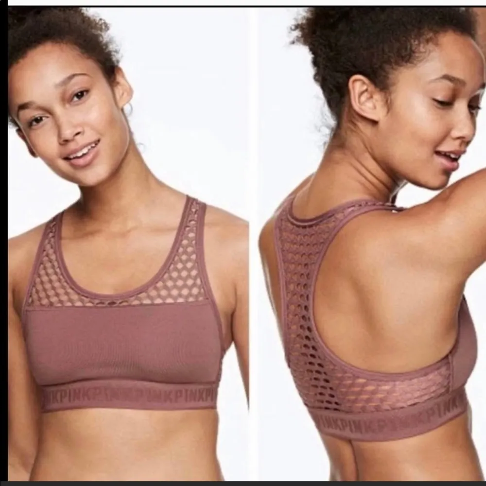 Victoria’s Secret Pink Ultimate Fishnet Sports Bra - Image 9
