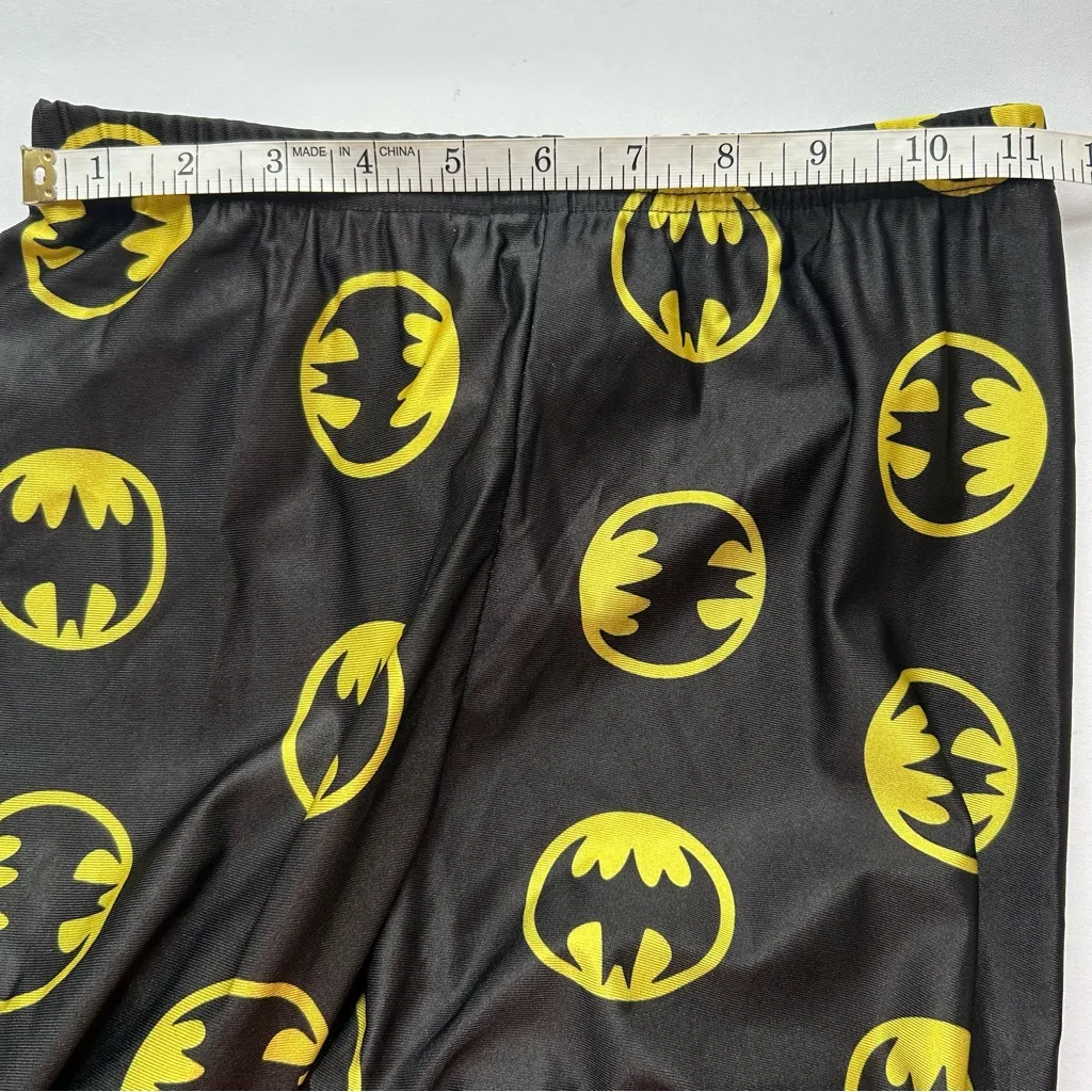 Batman Leggings Pants - Black and Yellow - Image 6