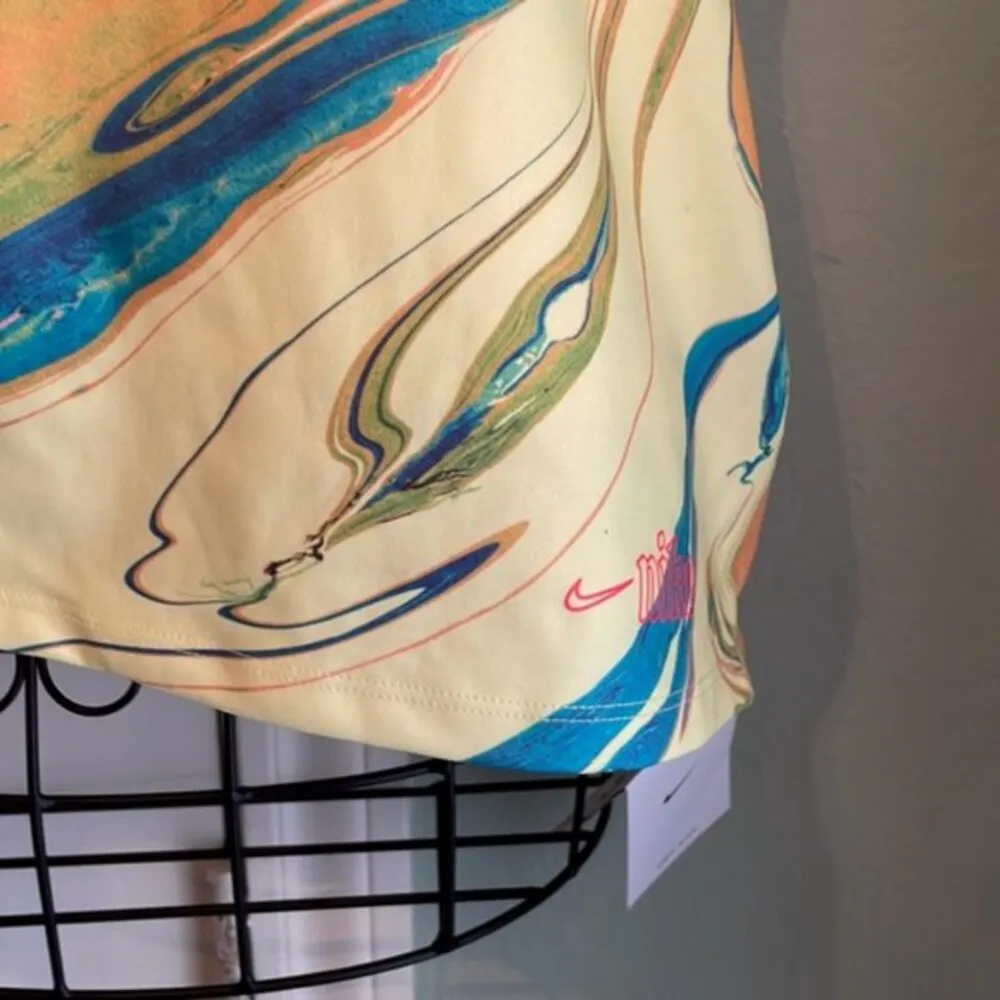 Nike Yellow Sportswear Air Cropped Tank Top XL - Image 4