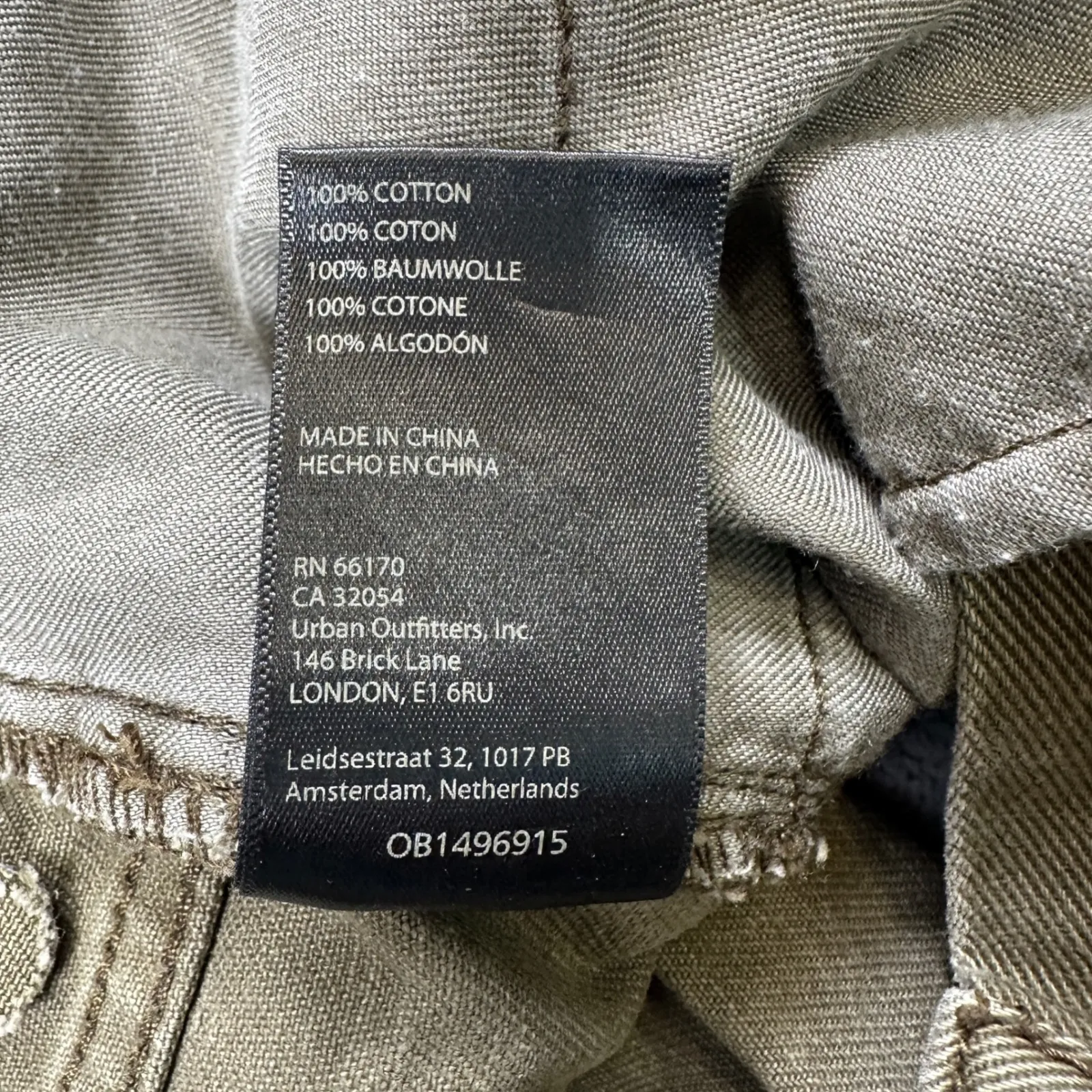 BDG Urban Outfitters Denim Shorts Cheeky Short 26 Green High Waist Frayed Hem - Image 7