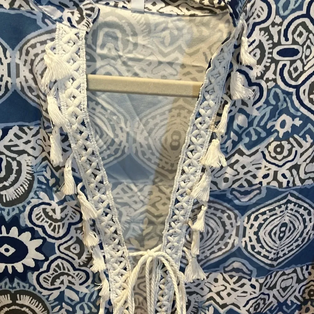 NWOT swimsuit cover up with tassels Red Size undefined - Image 2