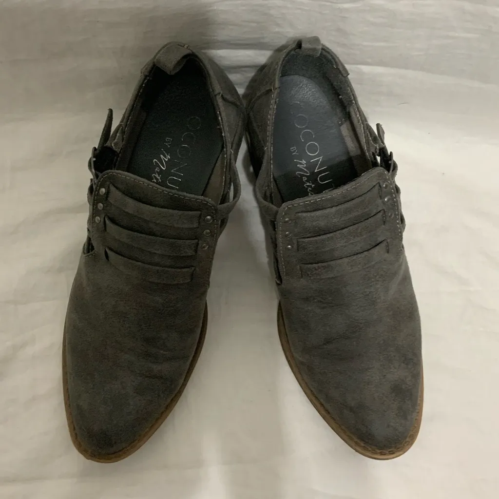 NWOT Coconuts By Matisse Western Charcoal Gray Ankle Boots Winston Size 6.5 - Image 2