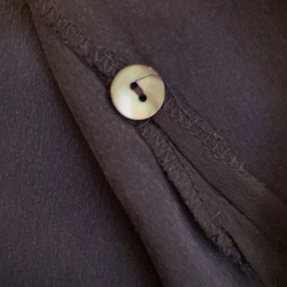 Eileen Fisher Silk Open Front Blouse Eggplant - Image 8