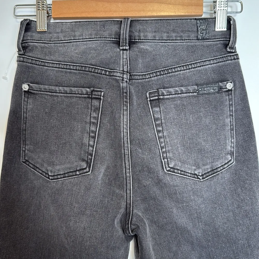 7 for All Mankind High Waist‎ Metallic Stripe Skinny Jean - 24 - Image 7