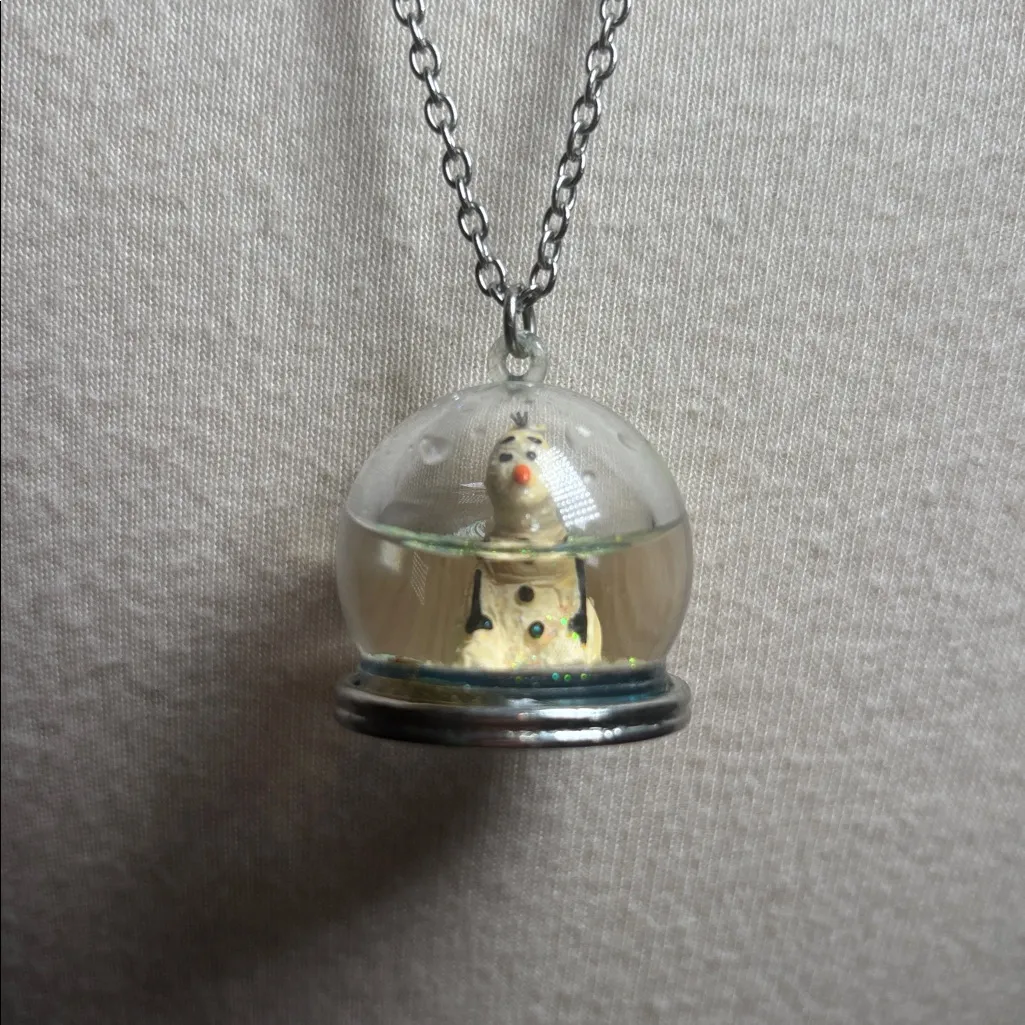 Disney Frozen Olaf Snow Globe Necklace - Image 2