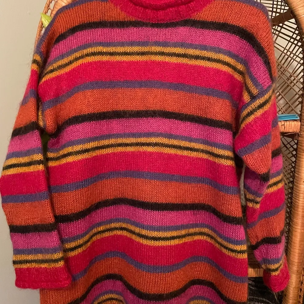 Vintage 90s Esprit Womens Mohair Sweater Size M Tunic Striped - Image 16