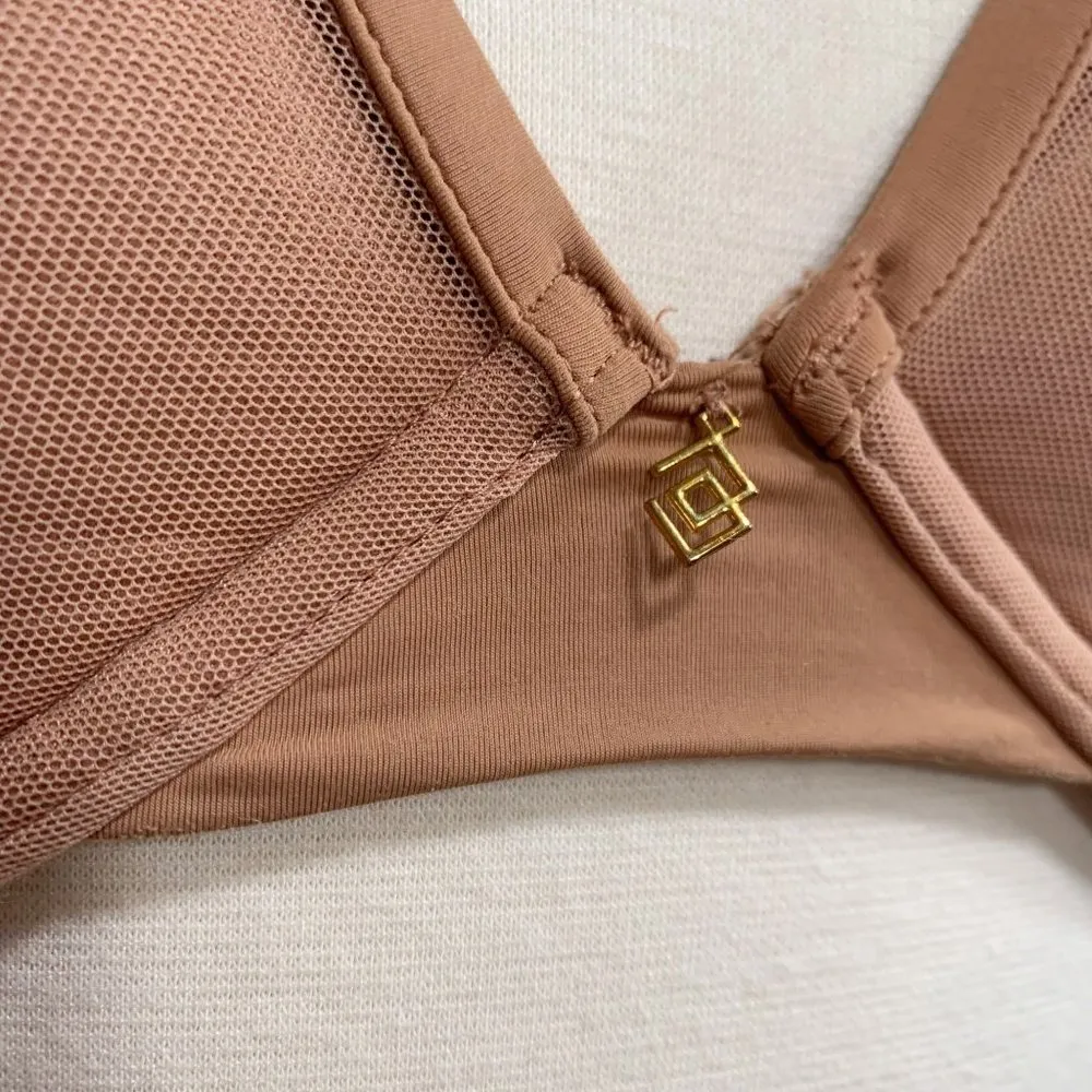 ThirdLove 24/7 Classic Contour Plunge Mesh Bra Mocha 32F - Image 7