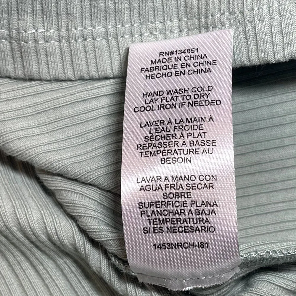 WAYF  Sage Short Ribbed Crop Top - Small - Image 6