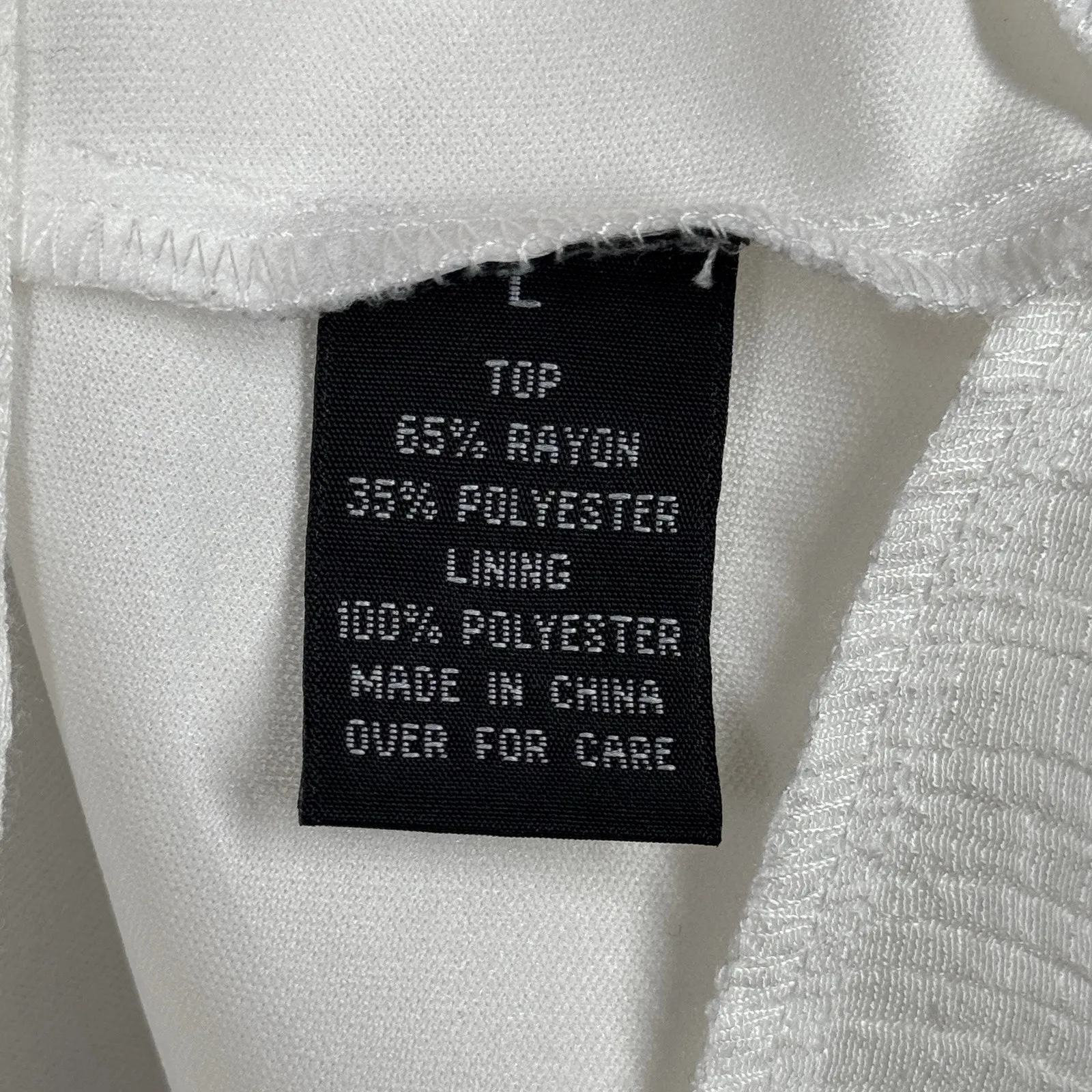 AB Studio Shirt Women Large White Layered Lagenlook Clean Girl Vintage 2000s Y2K - Image 6