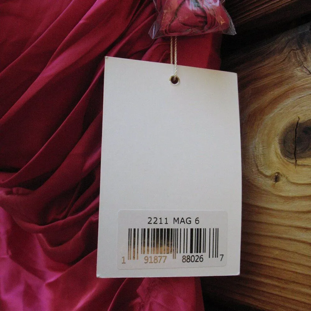 Mac Duggal STRAPLESS EMBELLISHED SWEETHEART NECKLINE SATIN GOWN Pink 6 - Image 15