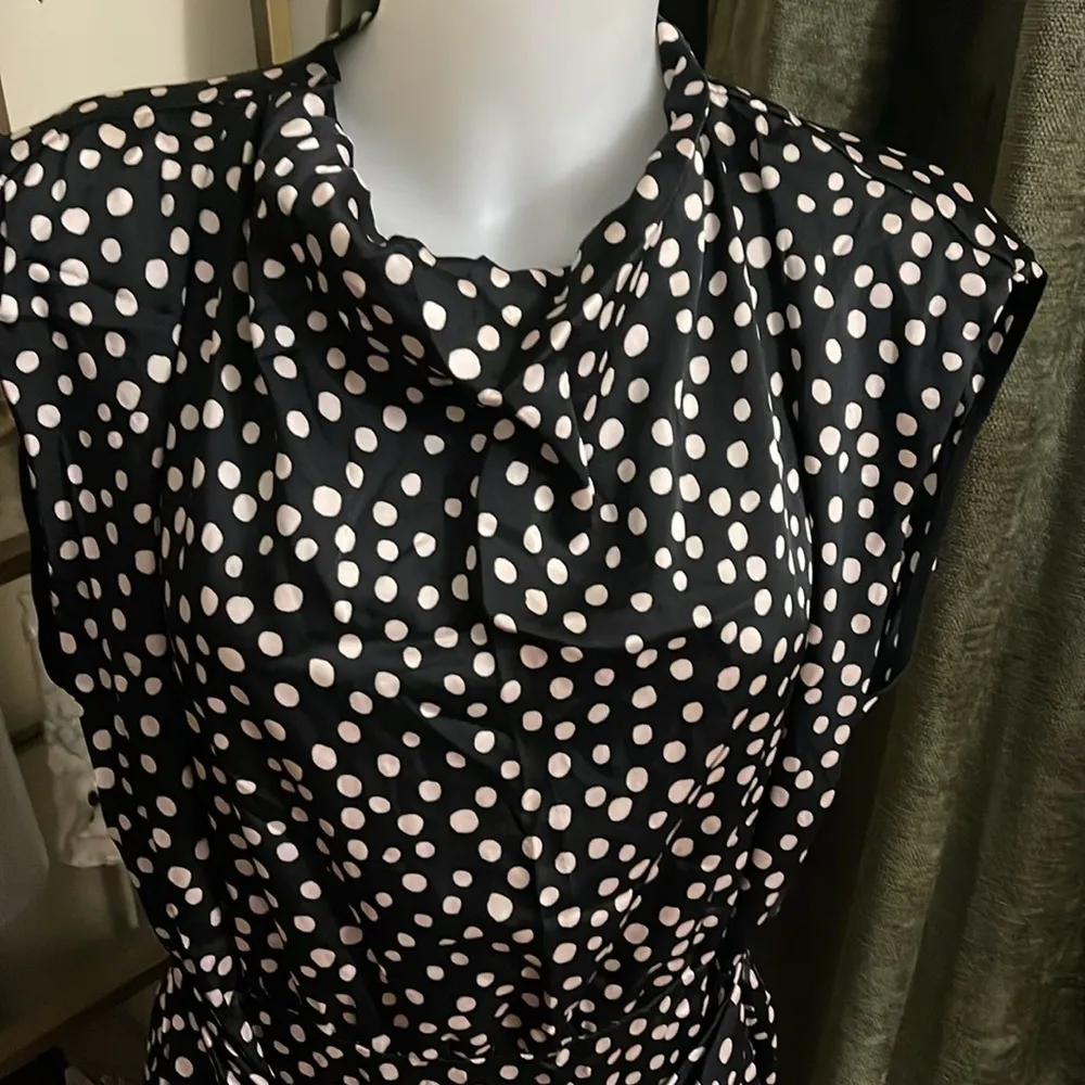 Zara satin dot mini dress Size XL - Image 9